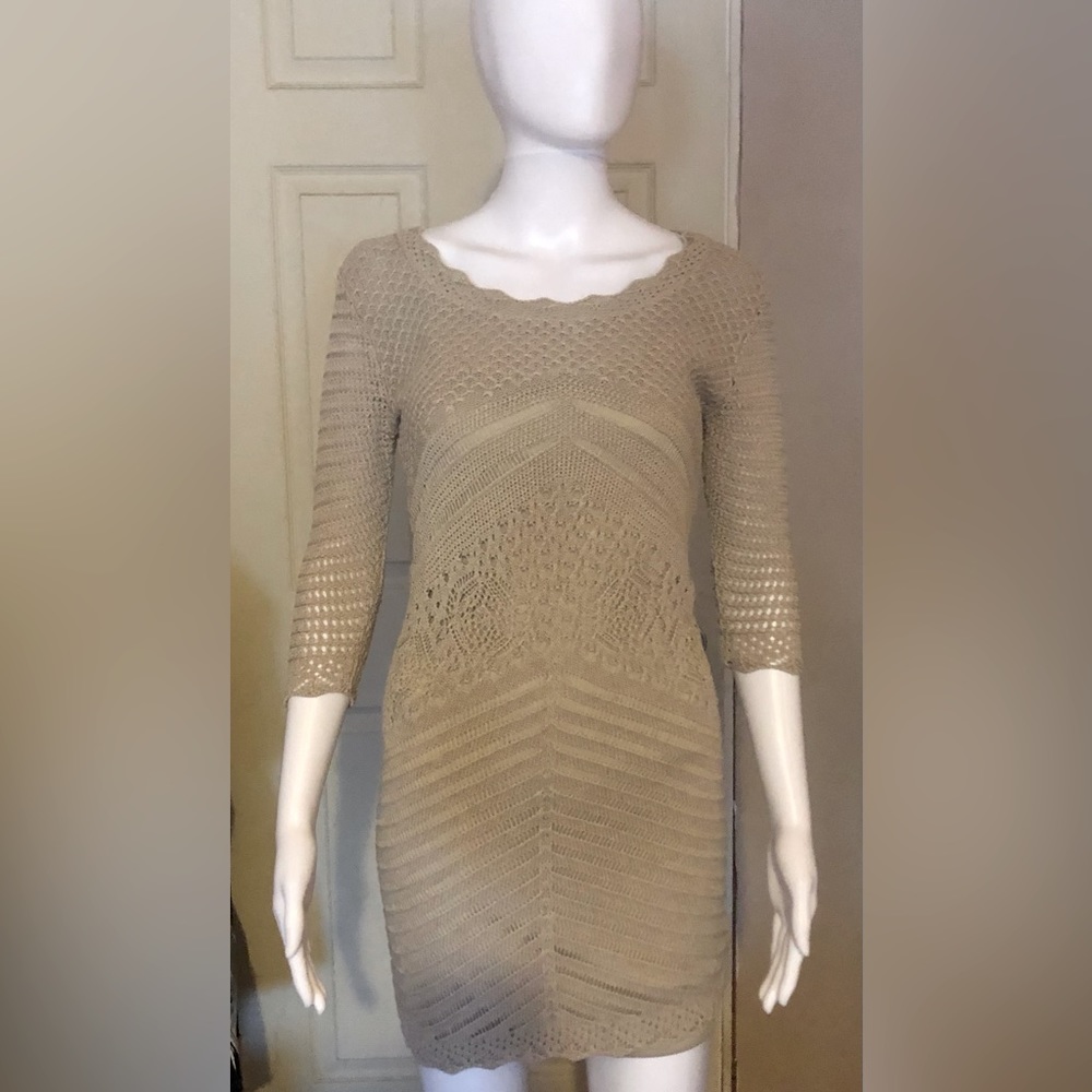 Robbi & Nikki Crochet Knit Bodycon Dress XS